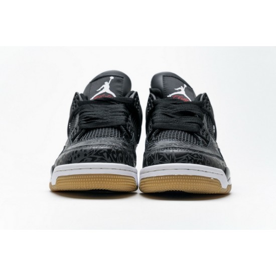 Men Air Jordan 4 Black Laser