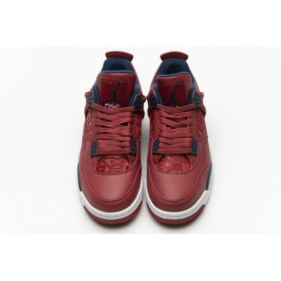 Men Air Jordan 4 FIBA Gym Red