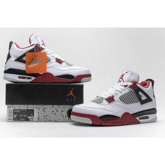 Men Air Jordan 4 Fire Red