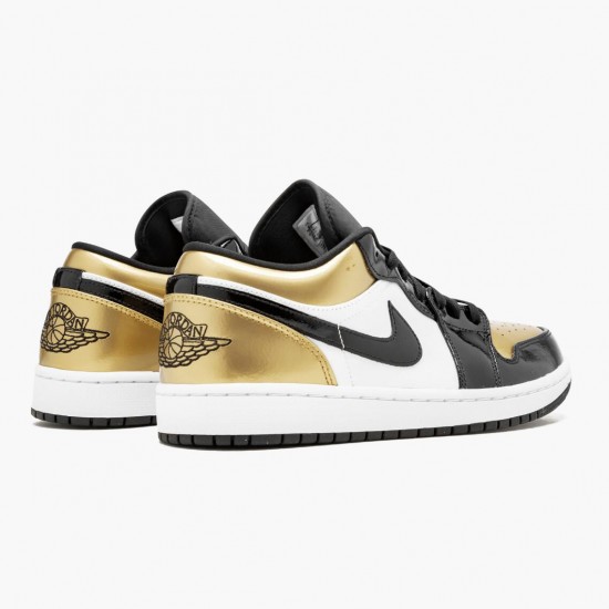 Women/Men Air Jordan 1 Low Gold Toe CQ9447-700 Jordan Shoes