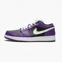 Women/Men Air Jordan 1 Retro Low Court Purple 553558-501 Jordan Shoes