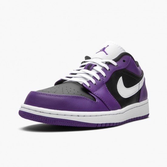 Women/Men Air Jordan 1 Retro Low Court Purple 553558-501 Jordan Shoes