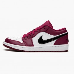 Women/Men Air Jordan 1 Retro Low Noble Red 553558-604 Jordan Shoes