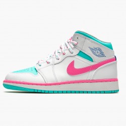 Womens Air Jordan 1 Mid Digital Pink 555112-102 Jordan Shoes