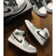 Women/Men Air Jordan 1 Mid Light Smoke Grey 554724-092 Jordan Shoes