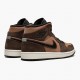 Women/Men Air Jordan 1 Mid SE Dark Chocolate DC7294-200 Jordan Shoes