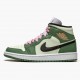 Womens Air Jordan 1 Mid SE Dutch Green CZ0774-300 Jordan Shoes