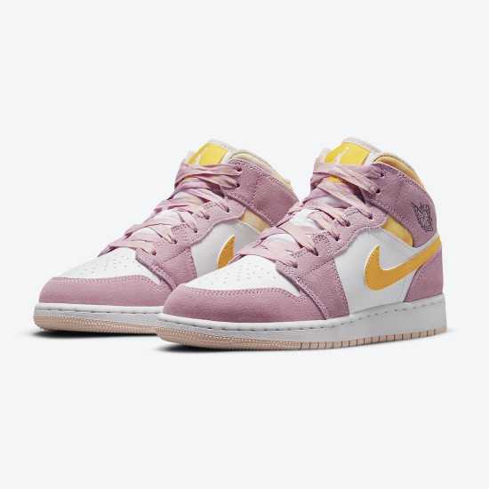 Womens Air Jordan 1 Mid SE GS Arctic Pink DC9517-600 Jordan Shoes