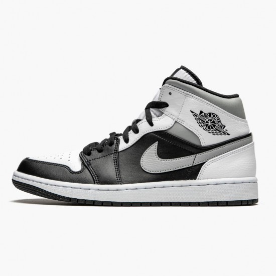 Women/Men Air Jordan 1 Mid White Shadow 554724-073 Jordan Shoes