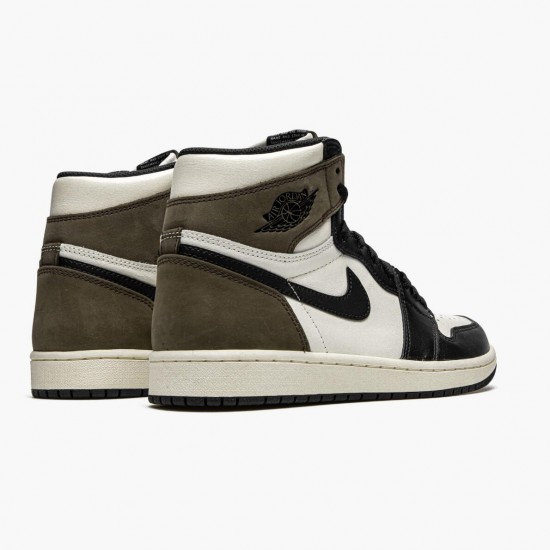 Women/Men Air Jordan 1 Retro High Dark Mocha 555088-105 Jordan Shoes