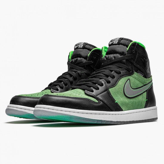 Women/Men Air Jordan 1 Retro High Zoom Zen Green CK6637-002 Jordan Shoes