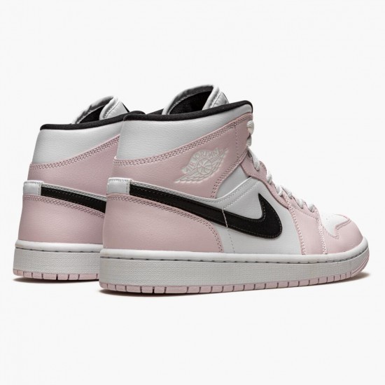 Womens Air Jordan 1 Mid Barely Rose BQ6472-500 Jordan Shoes