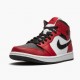 Men Air Jordan 1 Mid Chicago Black Toe 554724-069 Jordan Shoes