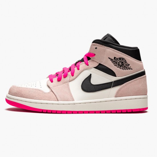 Women/Men Air Jordan 1 Mid Crimson Tint 852542-801 Jordan Shoes