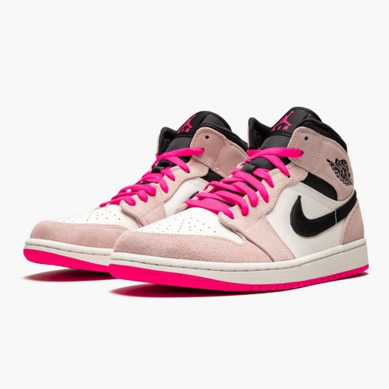 Women/Men Air Jordan 1 Mid Crimson Tint 852542-801 Jordan Shoes