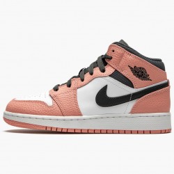 Men Air Jordan 1 Mid Pink Quartz 555112-603 Jordan Shoes