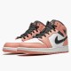 Men Air Jordan 1 Mid Pink Quartz 555112-603 Jordan Shoes