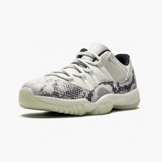 Women/Men Air Jordan 11 Retro Low Snake Light Bone CD6846-002 Jordan Shoes