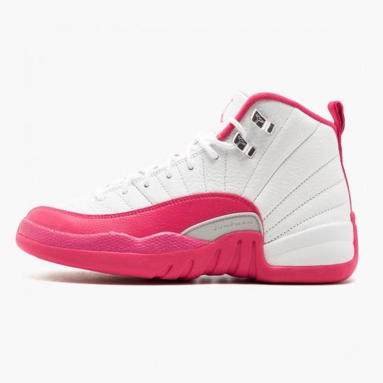 Womens Air Jordan 12 Retro Dynamic Pink 510815-109 Jordan Shoes