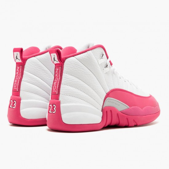 Womens Air Jordan 12 Retro Dynamic Pink 510815-109 Jordan Shoes