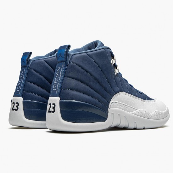 Men Air Jordan 12 Retro Indigo 130690-404 Jordan Shoes