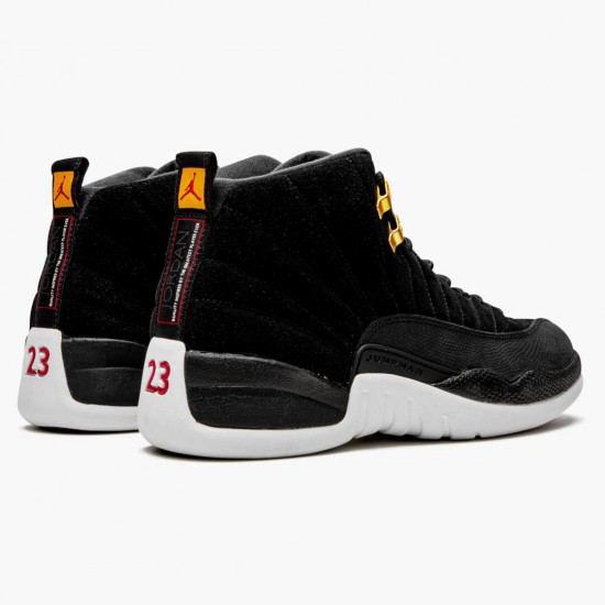 Men Air Jordan 12 Retro Reverse Taxi 130690-017 Jordan Shoes