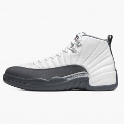 Men Air Jordan 12 Retro White Dark Grey 130690-160 Jordan Shoes