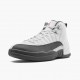 Men Air Jordan 12 Retro White Dark Grey 130690-160 Jordan Shoes