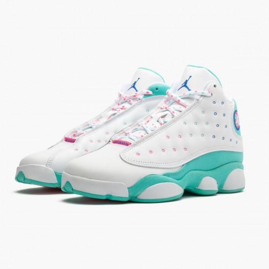 Womens Air Jordan 13 Retro Aurora Green 439358-100 Jordan Shoes