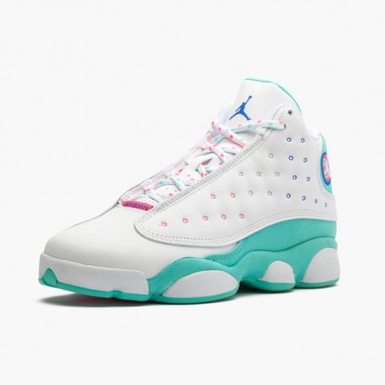 Womens Air Jordan 13 Retro Aurora Green 439358-100 Jordan Shoes