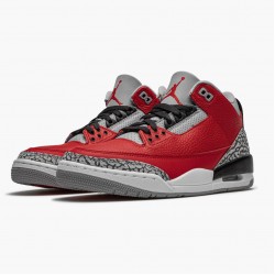 Men Air Jordan 3 Retro Fire Red Cement CU2277-600 Jordan Shoes