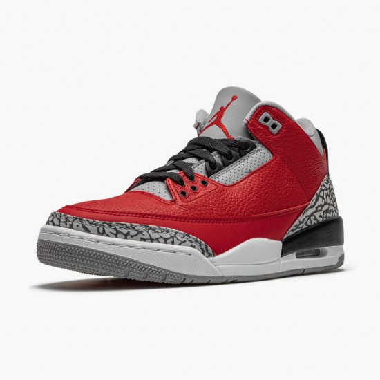 Men Air Jordan 3 Retro Fire Red Cement CU2277-600 Jordan Shoes