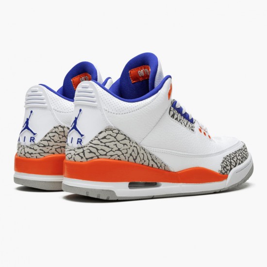 Women/Men Air Jordan 3 Retro Knicks 136064-148 Jordan Shoes