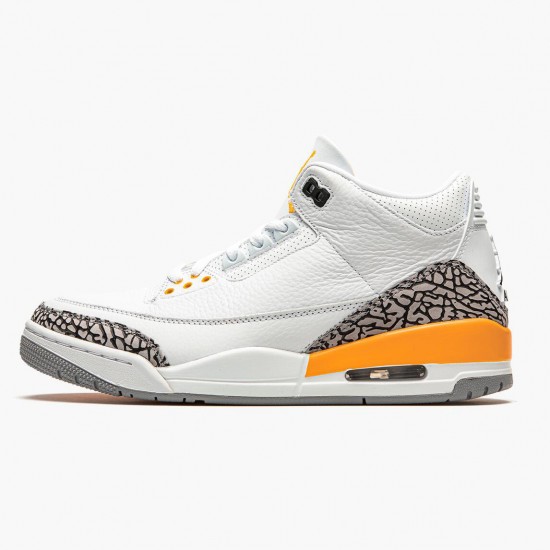 Women/Men Air Jordan 3 Retro Laser Orange CK9246-108 Jordan Shoes