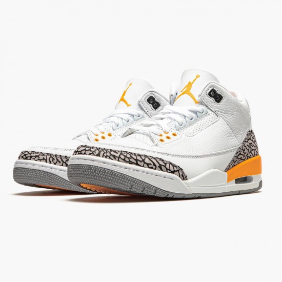 Women/Men Air Jordan 3 Retro Laser Orange CK9246-108 Jordan Shoes