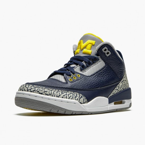 Men Air Jordan 3 Retro Michigan AJ3-820064 Jordan Shoes