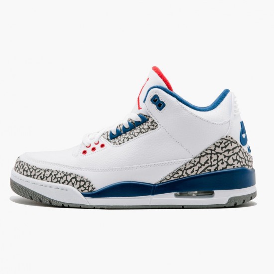 Men Air Jordan 3 Retro OG True Blue 854262-106 Jordan Shoes