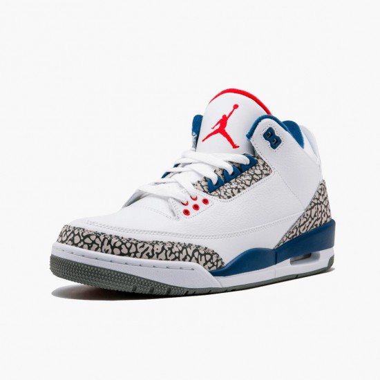 Men Air Jordan 3 Retro OG True Blue 854262-106 Jordan Shoes
