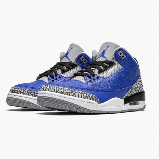 Women/Men Air Jordan 3 Retro Varsity Royal Cement CT8532-400 Jordan Shoes