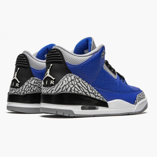 Women/Men Air Jordan 3 Retro Varsity Royal Cement CT8532-400 Jordan Shoes