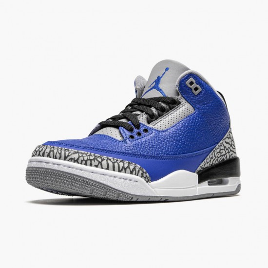 Women/Men Air Jordan 3 Retro Varsity Royal Cement CT8532-400 Jordan Shoes