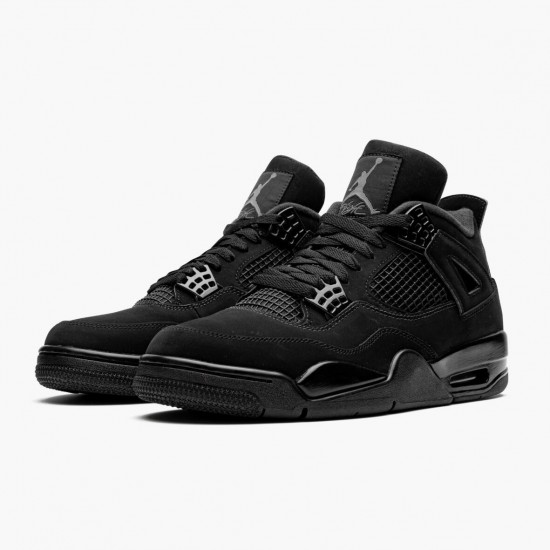 Women/Men Air Jordan 4 Retro Black Cat CU1110-010 Jordan Shoes