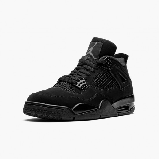 Women/Men Air Jordan 4 Retro Black Cat CU1110-010 Jordan Shoes