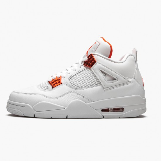 Women/Men Air Jordan 4 Retro Metallic Orange CT8527-118 Jordan Shoes