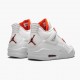 Women/Men Air Jordan 4 Retro Metallic Orange CT8527-118 Jordan Shoes