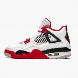 Men Air Jordan 4 Retro OG GS Fire Red 2020 408452-160 Jordan Shoes