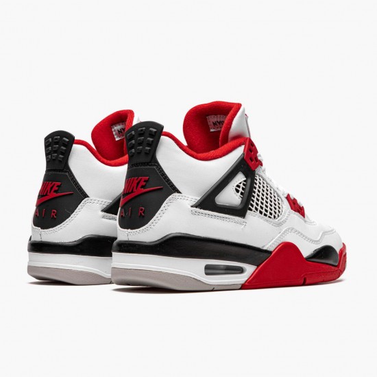 Men Air Jordan 4 Retro OG GS Fire Red 2020 408452-160 Jordan Shoes