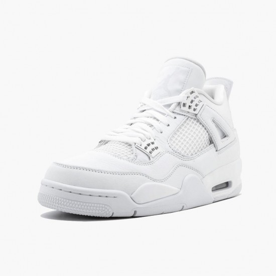 Women/Men Air Jordan 4 Retro Pure Money 308497-100 Jordan Shoes