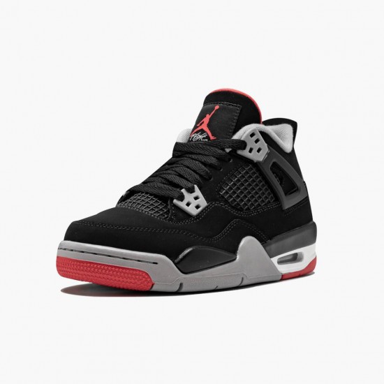 Men Air Jordan 4 Retro Bred 2019 Release 308497-060 Jordan Shoes
