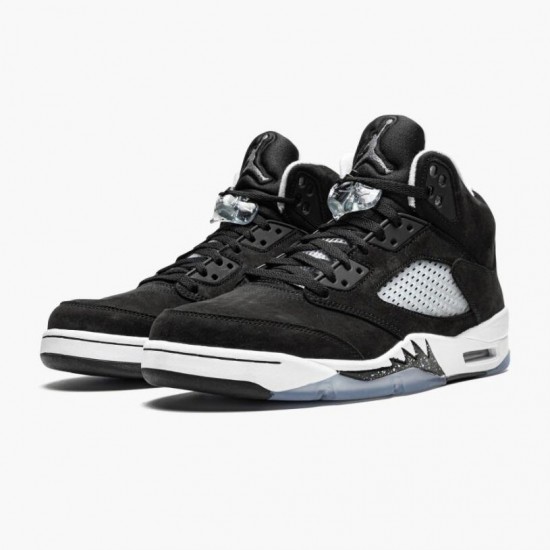 Women/Men Air Jordan 5 Oreo 2021 Black White Cool Grey CT4838-011 Jordan Shoes